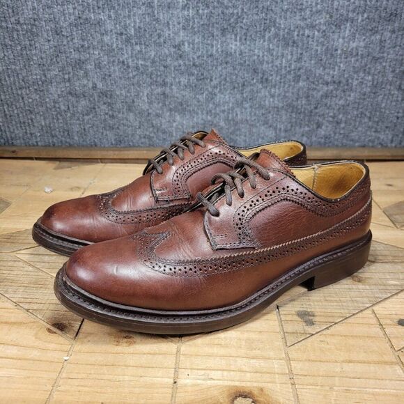Mens Frye Brown Leather Soles Lace-Up Oxford Shoes US Men’s Size 8B Signature - Picture 2 of 12